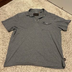 Dark grey howler bros quarter button up